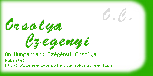 orsolya czegenyi business card