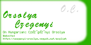 orsolya czegenyi business card